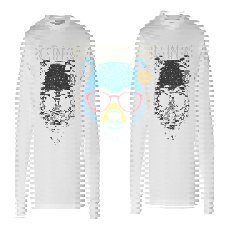 Bigtone Gapirginia Cool Bear サングラスデザイン 長袖tシャツ 長袖Tシャツ