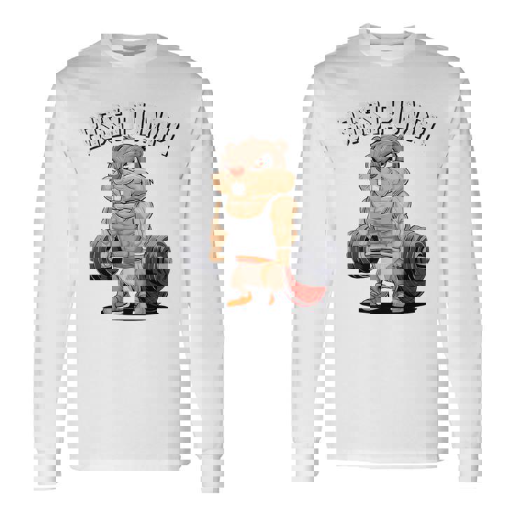 Bissi Pumpi Gym Fitness Meme Bobr Bissi Pumpi Bober 長袖Tシャツ