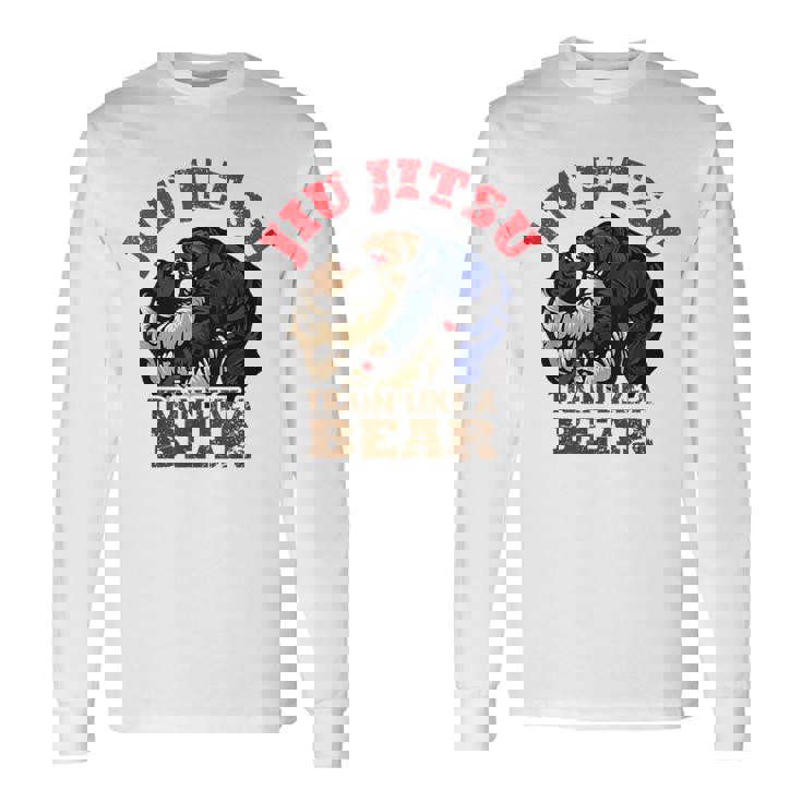 Bjj ブラジリアン柔術 クマのようにトレーニング 長袖Tシャツ