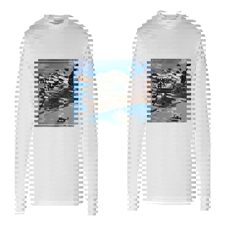 Bombardino Crocodilo イタリアンブレインロットミーム 長袖tシャツ 長袖Tシャツ