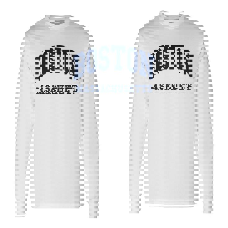 Boston Massachusetts Throwback Classic 長袖Tシャツ