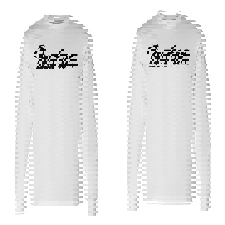 Burton バートン の名前を言うトップ 長袖Tシャツ