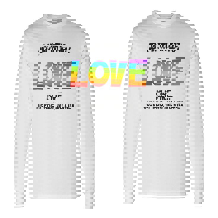 Celebrating Love Lgbtq ゲイプライドグッズ レズビアンレインボー 長袖Tシャツ