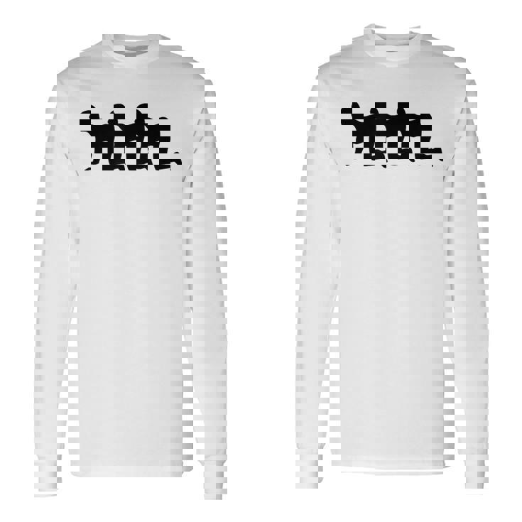 Centipede Humor Human Centiped Parody Horor 長袖Tシャツ