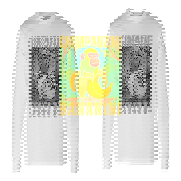 Chimpanzini Bananini Italian Brainrot 長袖Tシャツ