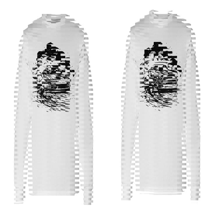 Coche Deportivo Drift Racing Hombres Niños Gráfico Camiseta de manga larga