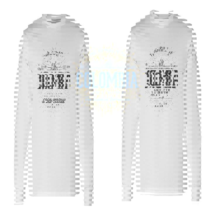 Colombia レトロなスタイルのヴィンテージコロンビア 長袖Tシャツ
