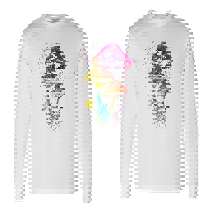 Colorful Minimalic Drippingkull 長袖tシャツ 長袖Tシャツ