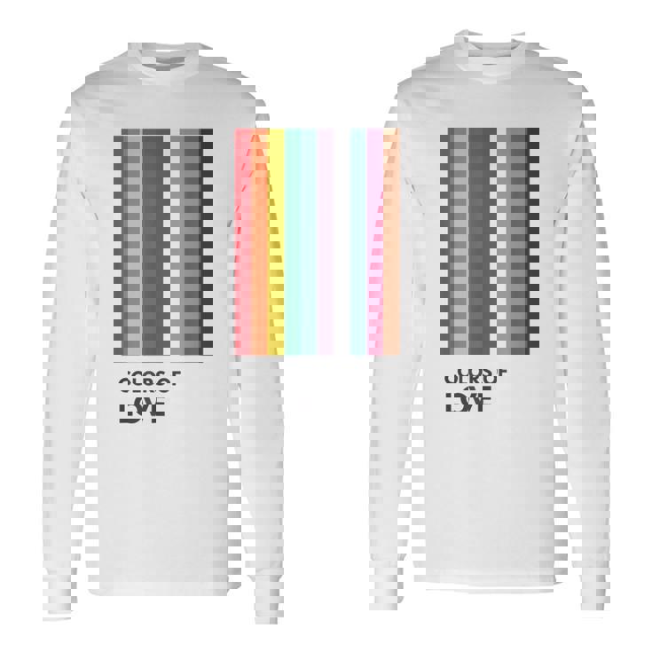 Colors Of Love Lgbt Flag Pride Month トランスジェンダー レインボーtシャツ 長袖Tシャツ ギフトのアイデア