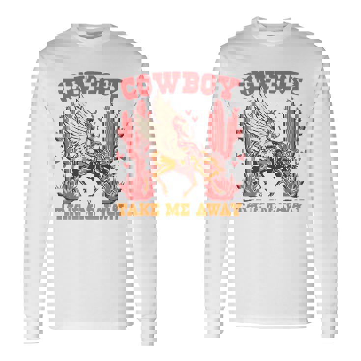 Cowboy Take Me Away ウエスタンバレンタインデー 長袖tシャツ 長袖Tシャツ