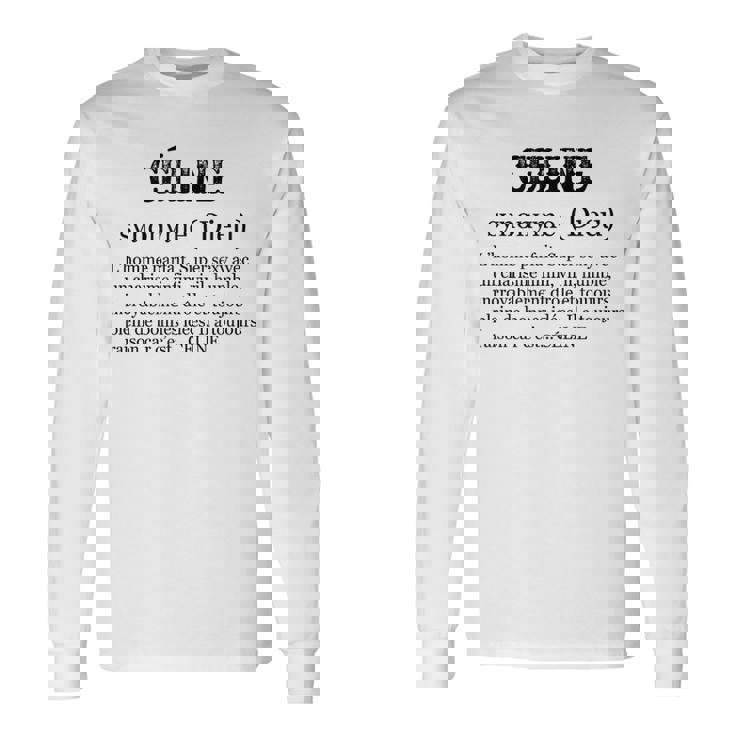 Céline ファーストネームの定義 長袖Tシャツ