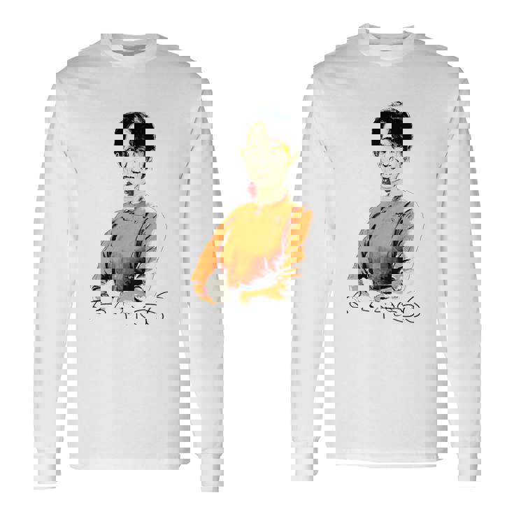 Daw Aunganuu Kyi-Signature 長袖tシャツ 長袖Tシャツ