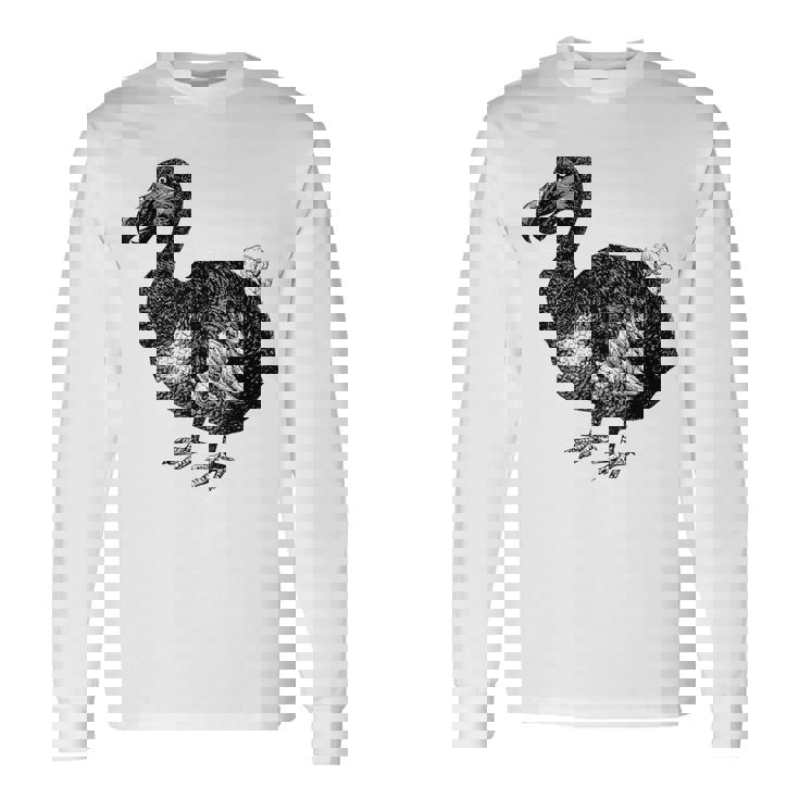 Dodo Bird 鳥類学 鳥 長袖Tシャツ