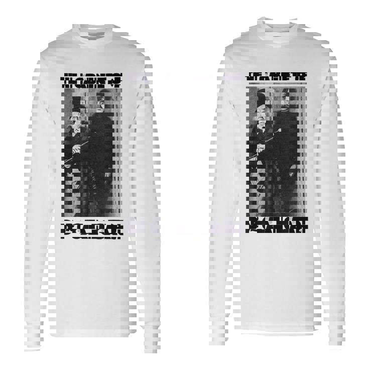 Dr Caligari ハロウィンモンスターポスター ヴィンテージホラー映画 長袖Tシャツ