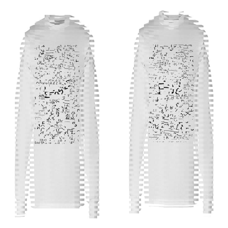 EMc2 光理論物理相対性理論のエネルギー質量速度 長袖Tシャツ