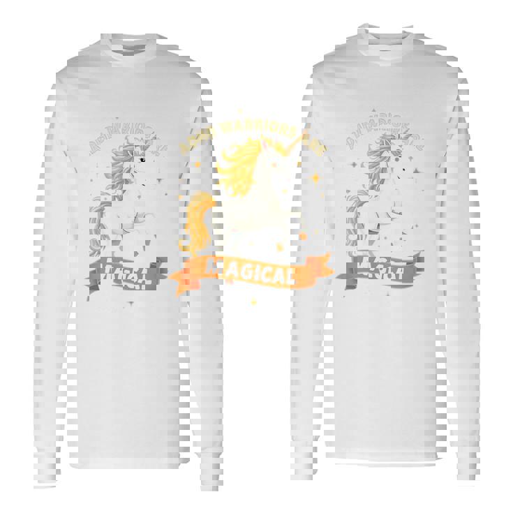 Empowered Adhd Warrior Unicorn Neurodiversity Pride 長袖tシャツ 長袖Tシャツ