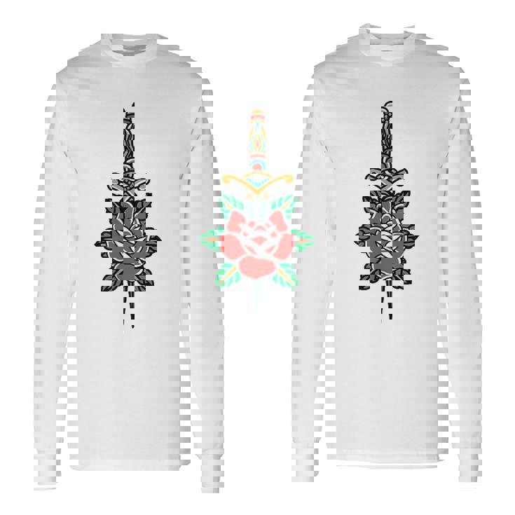 Fake Friends アメリカントラディショナルタトゥー オールドスクールフラッシュ 長袖Tシャツ