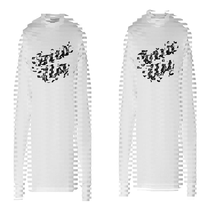 Feminist Killjoy 面白いフェミニズムミーム 長袖Tシャツ