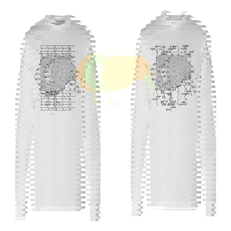 Kiwi コンポーネント カワイイ キウイ 鳥のギフト ニュージーランド 面白い 長袖Tシャツ