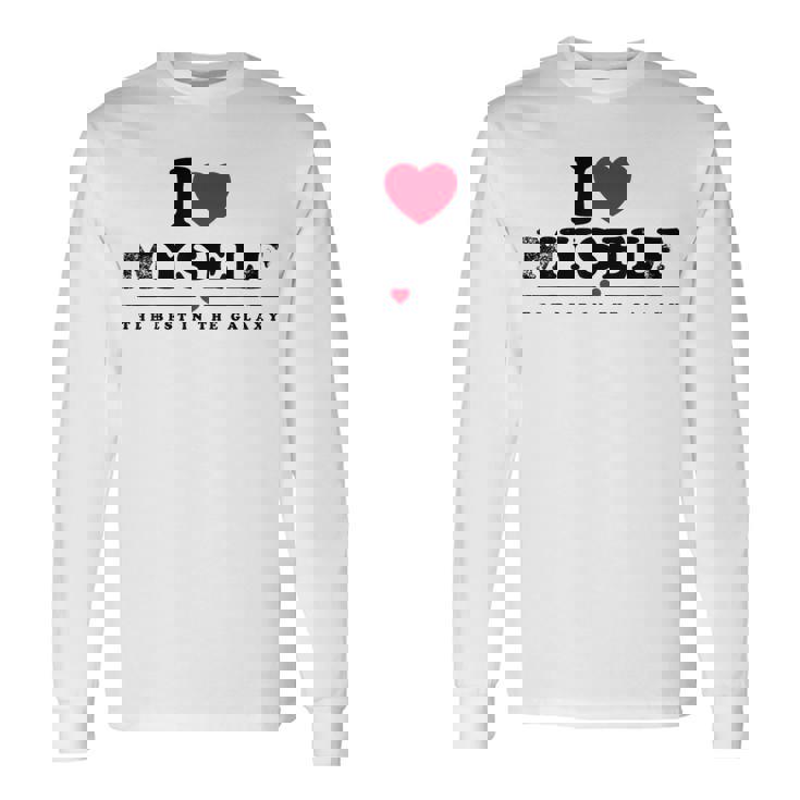 I Love Myself I Heart Myself 長袖Tシャツ ギフトのアイデア