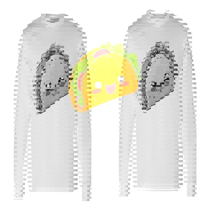 Tacoquad Kawaii Mexican Food Lover Intagetyle 長袖tシャツ 長袖Tシャツ