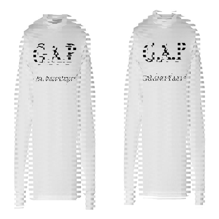 GAP 神は祈りに答えてくださる 長袖tシャツ 長袖Tシャツ