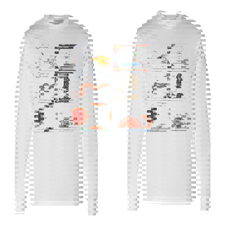 Gradius スクリーンショット ボス マルチ レトロ 宇宙戦 銀河 長袖Tシャツ