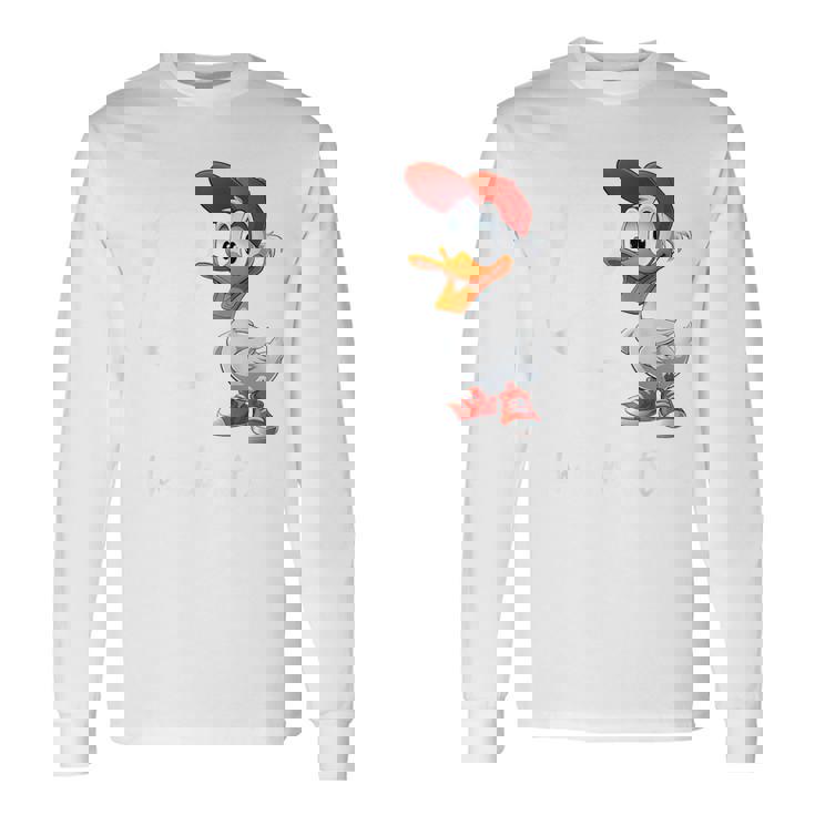 Groovige 年金ダック 年金受給者r ダック おかしな退職年金 長袖Tシャツ