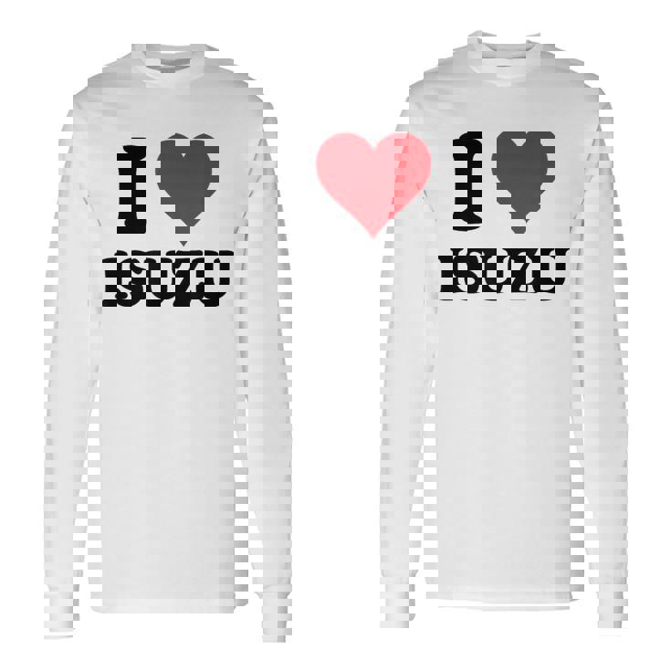 I Heart いすゞ ファーストネーム I Love パーソナライズ 長袖Tシャツ