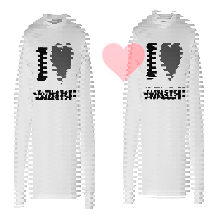 I Heart 山口 Japan Love 日本土産 長袖Tシャツ