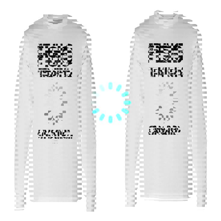 Hombre Fisio Terapeuta Cargando Regalo Hombre Manga Corta Camiseta de manga larga
