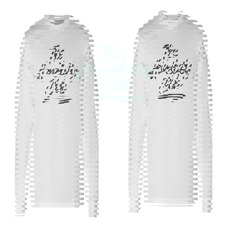 The Homebody Club 面白い 内向的 ホームライフ ママ レトロ 長袖Tシャツ