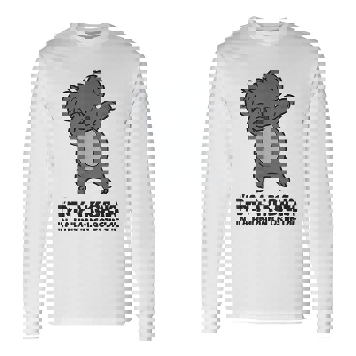 I'm A Koala In A Human コスチューム ファニー コアラ 長袖Tシャツ