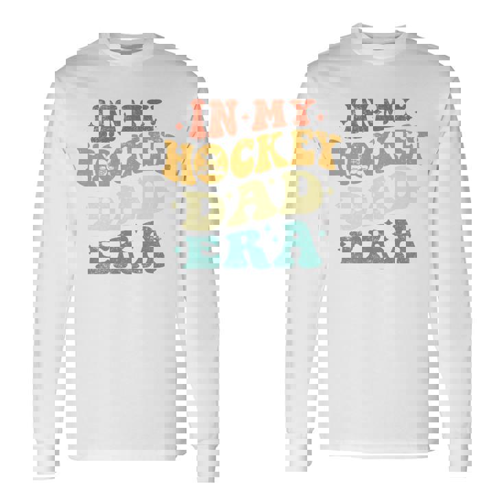 In My Hockey Dad Era ファニーホッケーお父さん ヴィンテージ 父の日 長袖tシャツ 長袖Tシャツ