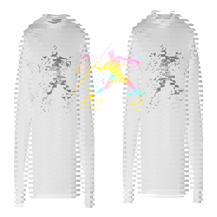 Javelin Throwe Colorsplash キッズ やり投げ 長袖Tシャツ