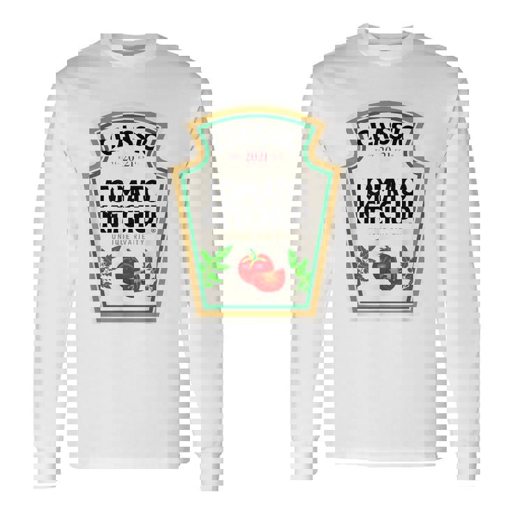Ketchup ハロウィンコスチューム トマトマッチング ハロウィンケチャップ 長袖Tシャツ