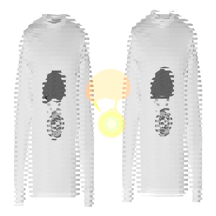 Kiwi Bird Evolution 面白いキウイフルーツパンギフトtシャツ 長袖Tシャツ