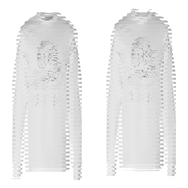 Kornkönig おかしな農民 農業は収穫機を組み合わせると言う 長袖Tシャツ