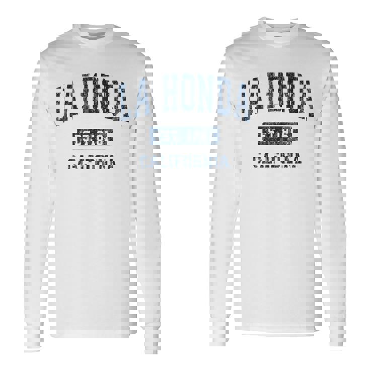 La Honda カリフォルニア Ca ビンテージ アスレチック スポーツデザイン 長袖Tシャツ