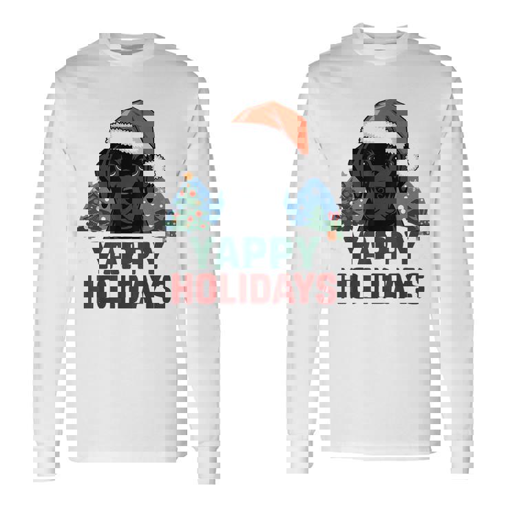 Lab クリスマス ラブラドールレトリバー Yappy Holidays Dog 長袖Tシャツ