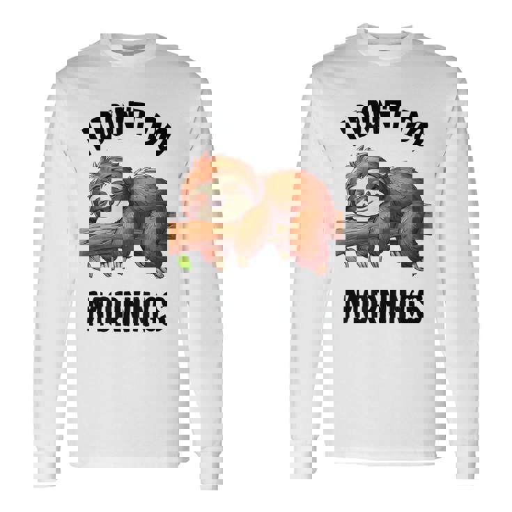 Lazy Nappingloth 怠惰な昼寝ナマケモノ 長袖Tシャツ