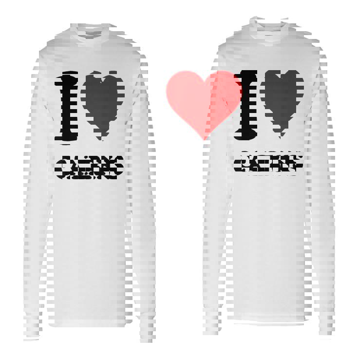 I Love Cairns 長袖Tシャツ