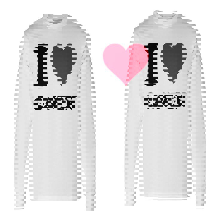 I Love Caven 長袖Tシャツ