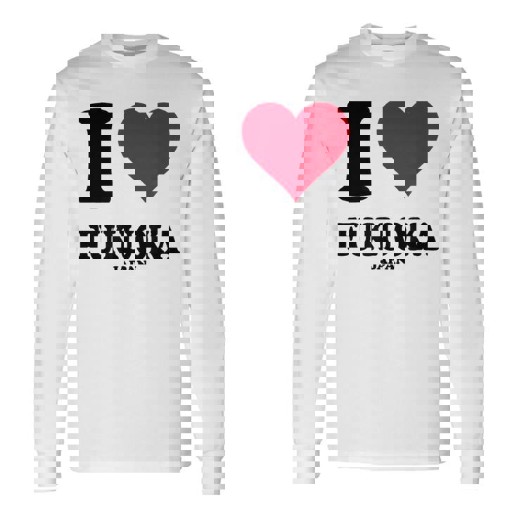 I Love Fukuoka 長袖Tシャツ