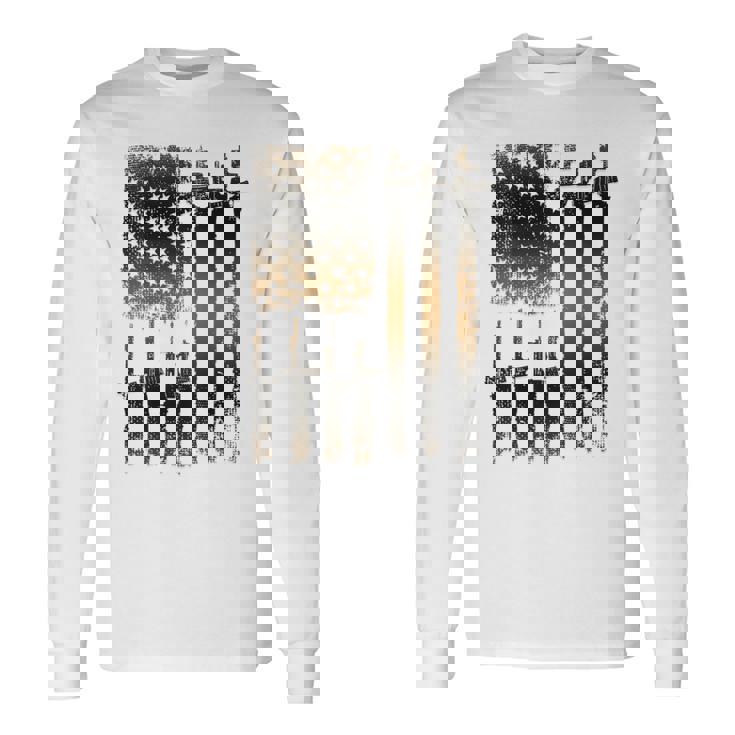 I Love Guns ブラックライフルコーヒー メンズ レディース バックデザイン 長袖Tシャツ