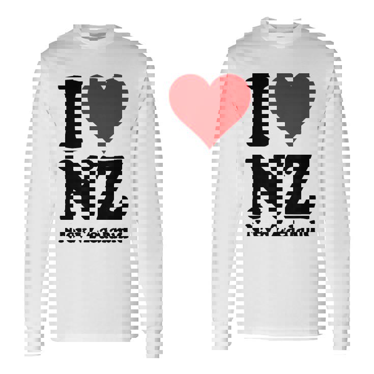 I Love Heart ニュージーランド Nz キウイマオリ文化 長袖Tシャツ ギフトのアイデア