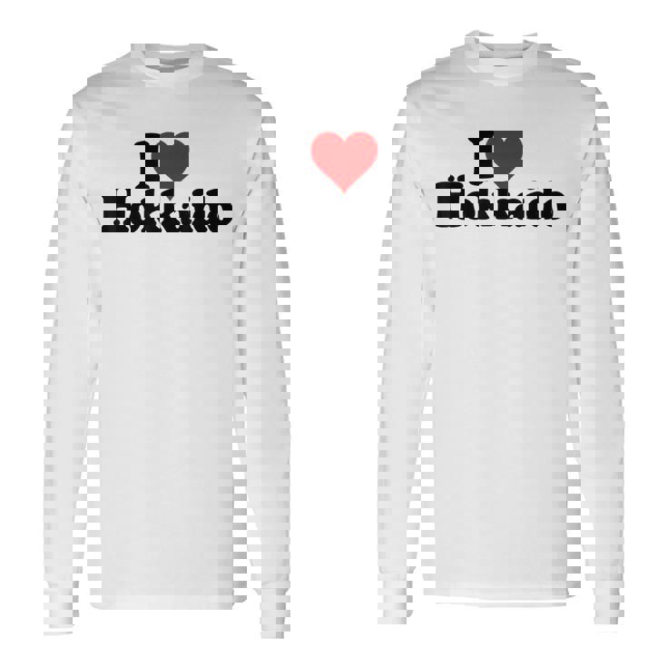 I Love Heart 北海道ジャパン 長袖Tシャツ