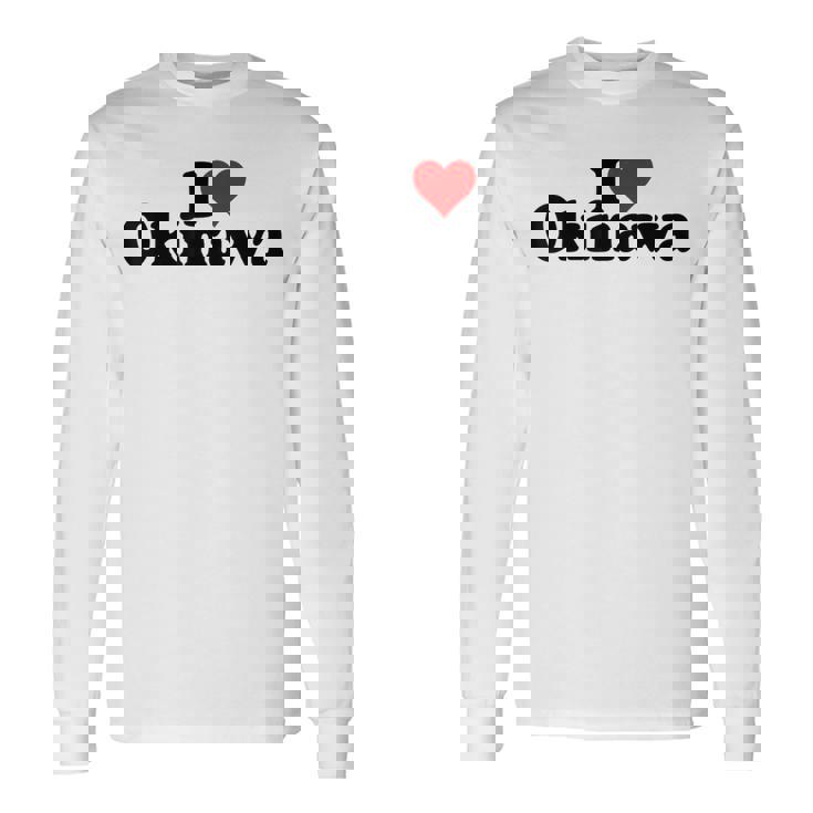 I Love Heart 沖縄ジャパン 長袖Tシャツ