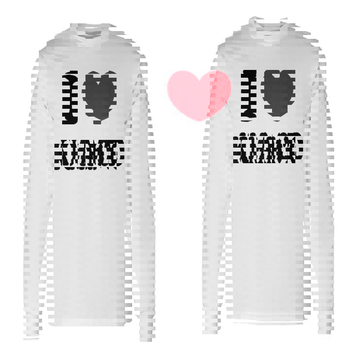 I Love Kumamoto 熊本大好き 長袖Tシャツ
