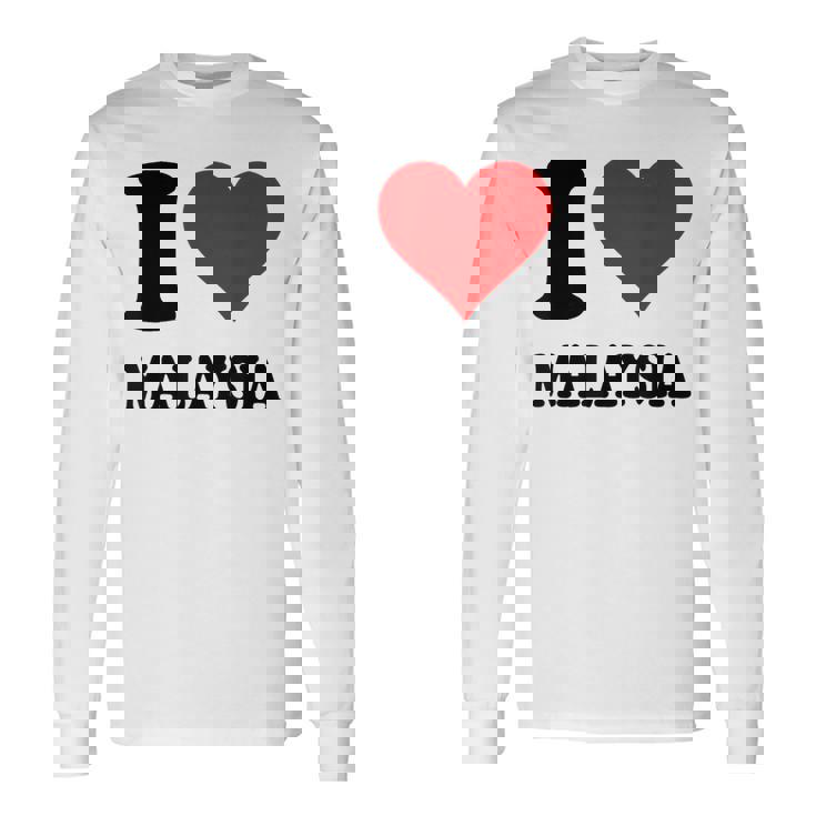 I Love Malaysia 長袖Tシャツ